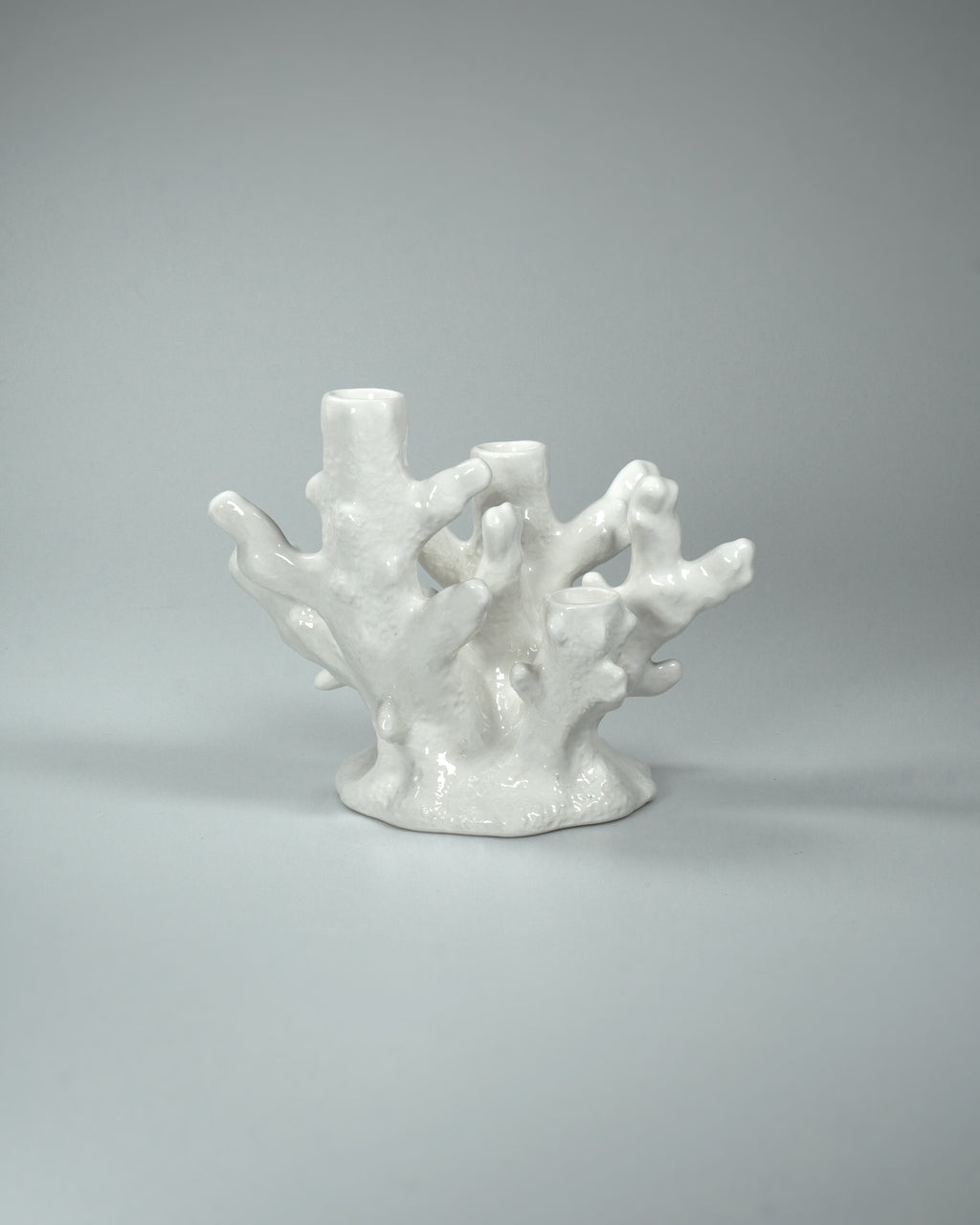 CORAL CANDLEHOLDER white - 3 Candles