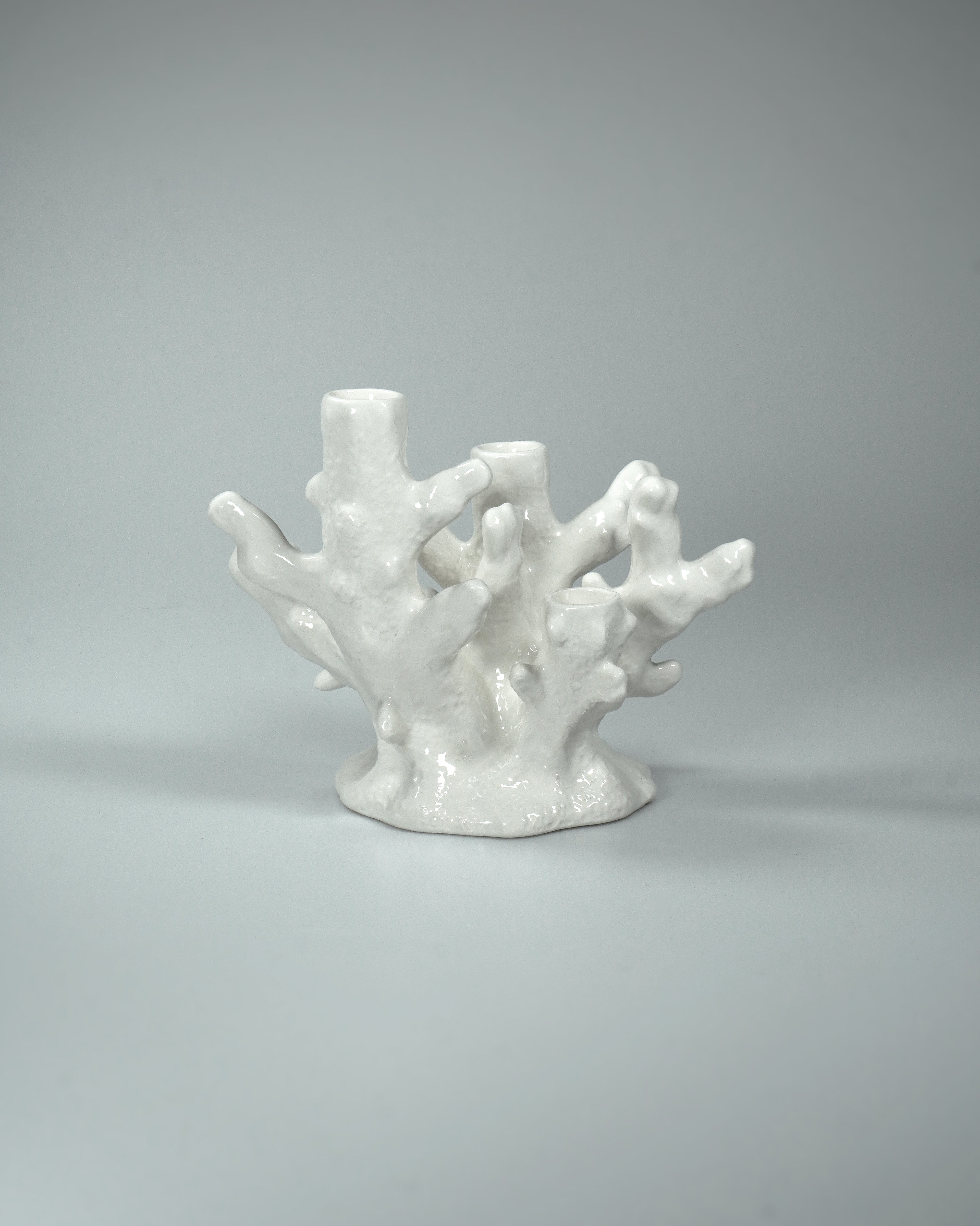 CORAL CANDLEHOLDER white - 3 Candles