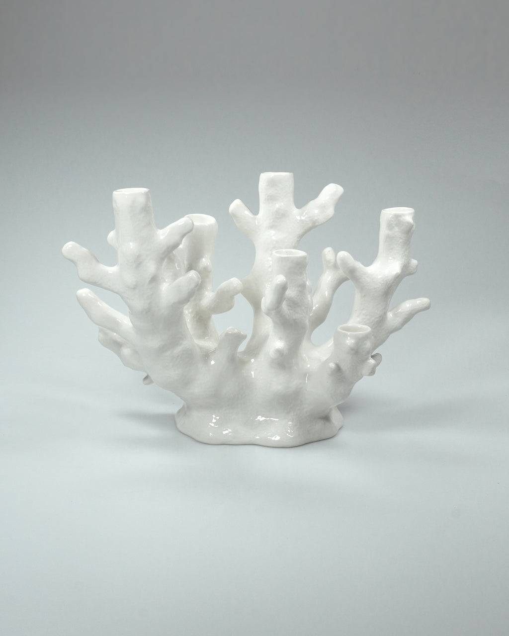 CORAL CANDLEHOLDER white - 6 Candles