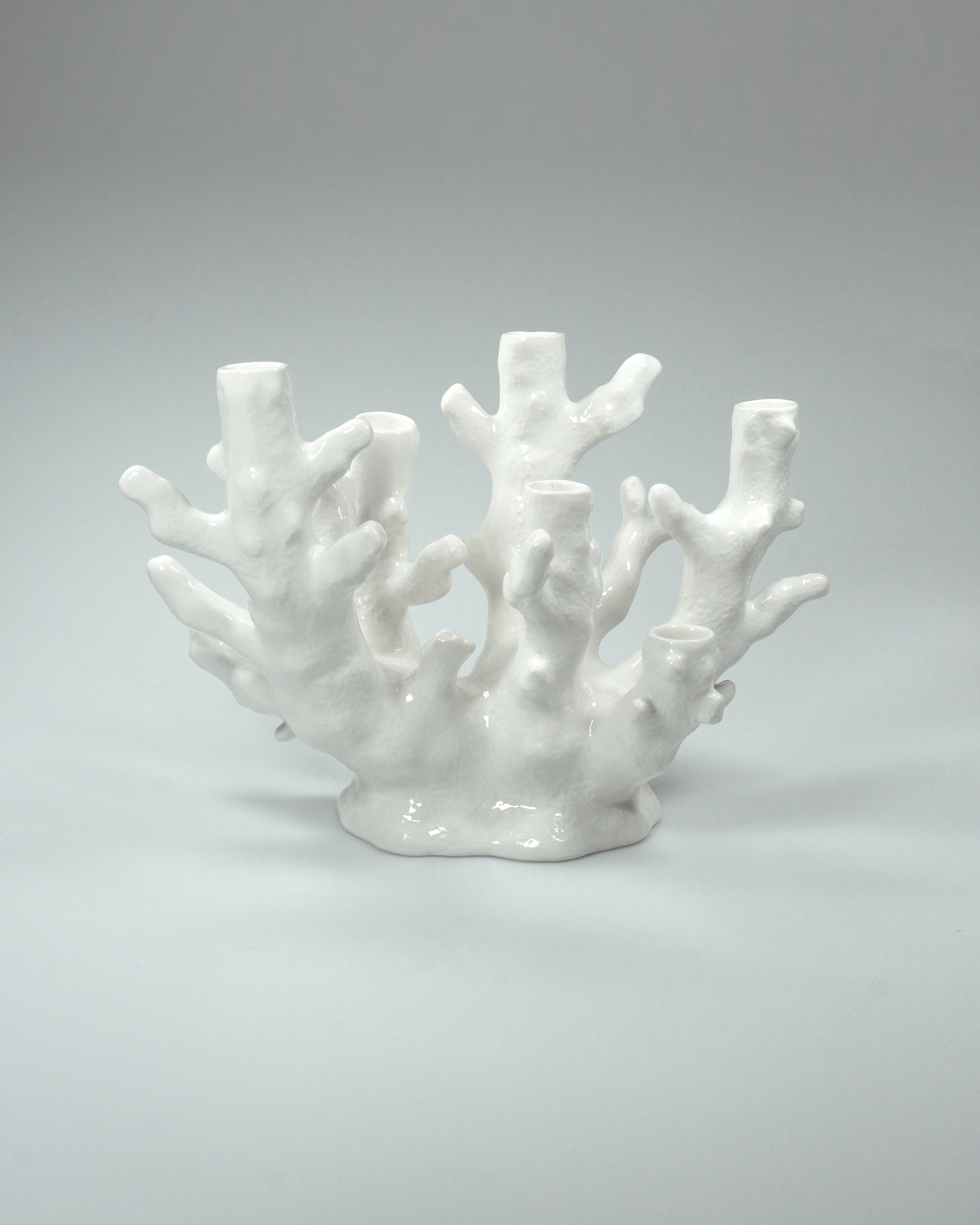 CORAL CANDLEHOLDER white - 6 Candles