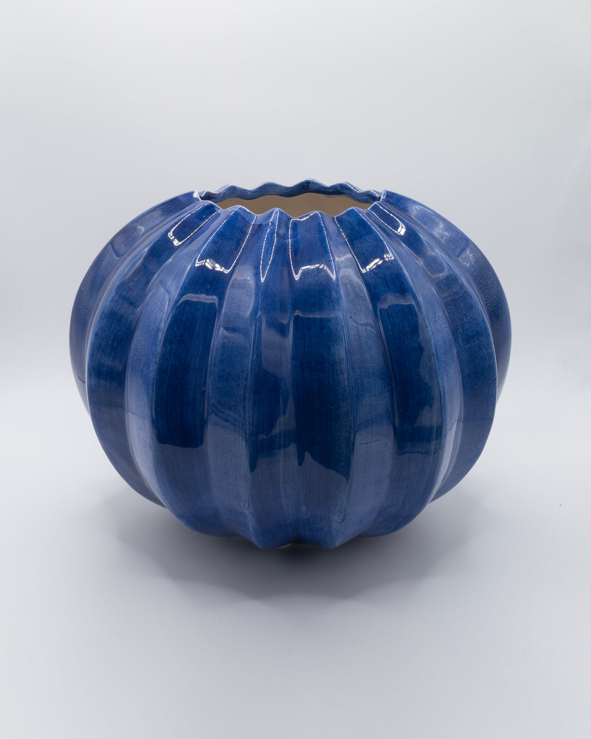 VASE "La Zucca" blue
